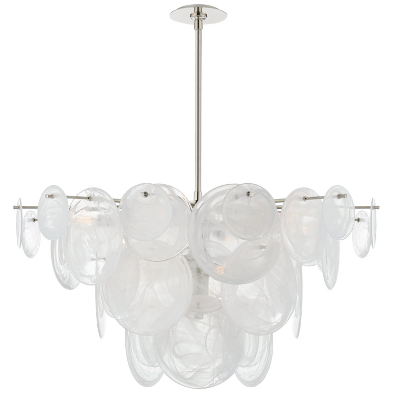 AERIN Loire Large Chandelier, Polished Nickel