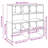 Latitude Run Shoe Racks 2 Pcs Stackable Concrete Grey 89.5X30x40 Cm-730905524