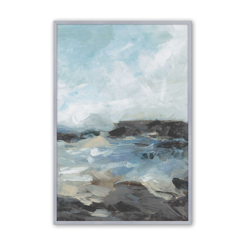 Windswept Waters II Print, Polished Chrome, 11.25" H x 9.25" W