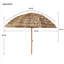 Parasol de patio 8 'Thatch Tiki Tropical Palapa Raffia Tiki Hut