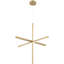 Luminaire suspendu DEL Vega - finition or brossé-714531852