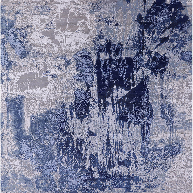 Abstract Indoor Rug, Square 8'