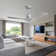 Sofucor Kemp 52" 3-Solid Wood Blade Classic Ceiling Fan with Remote Control and no Lights