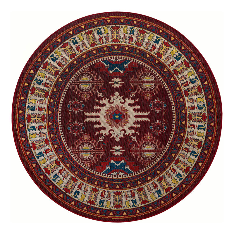 Tapis intérieur / extérieur Loreto Higgin, Rond 7 pi 10 po