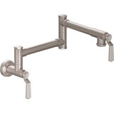 Pot Filler - Dual Handle Wall Mount - Industrial