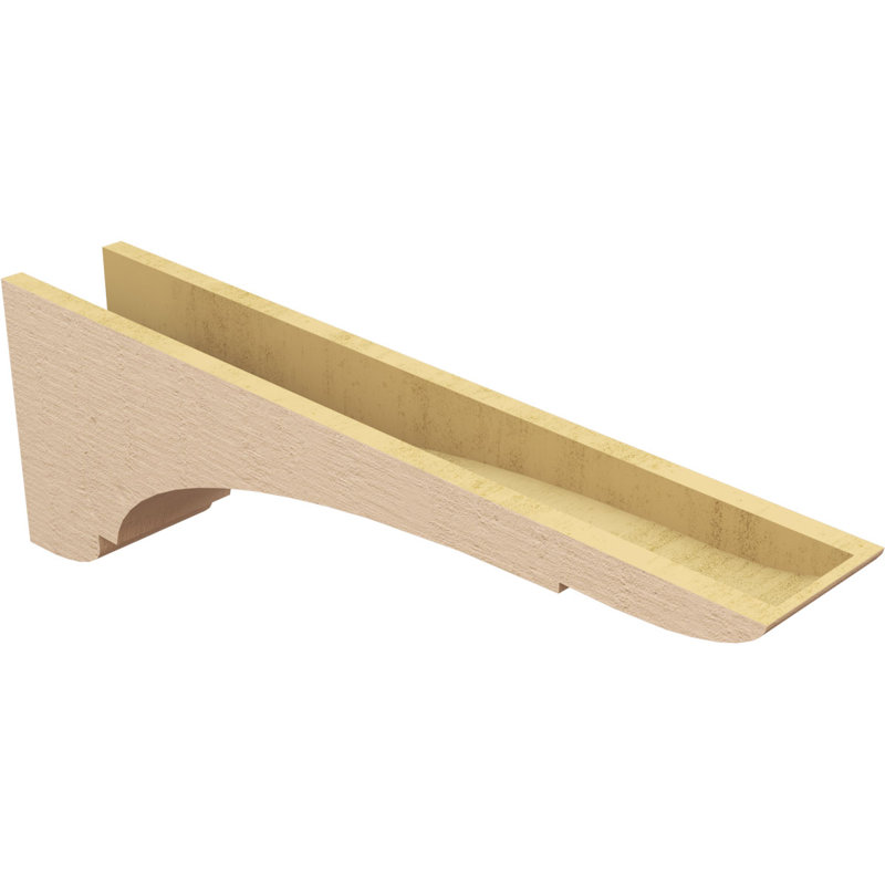 Bois de cèdre brut olympique TimberThane Corbel, brun clair apprêté, H 12 po x l 6 po x P 36 po