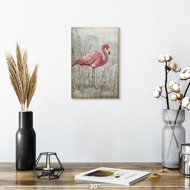 Brampt American Flamingo I, 12" H x 8" W