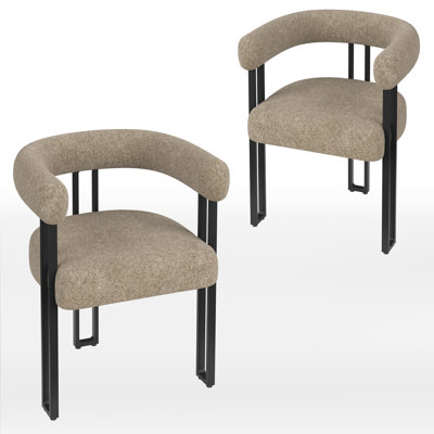 Chaises de salle à manger rembourrées Mahjabi