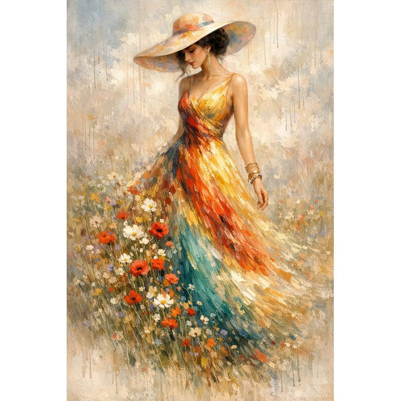 Art mural sur toile Meadow Grace, L 32 po x H 48 po x P 1,5 po