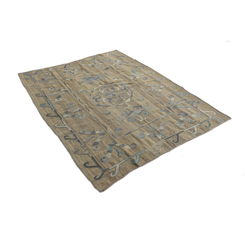 Tapis carré brun clair Oldfield