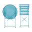 Bistro Set Metal Sea Blue Quetzy-897272462