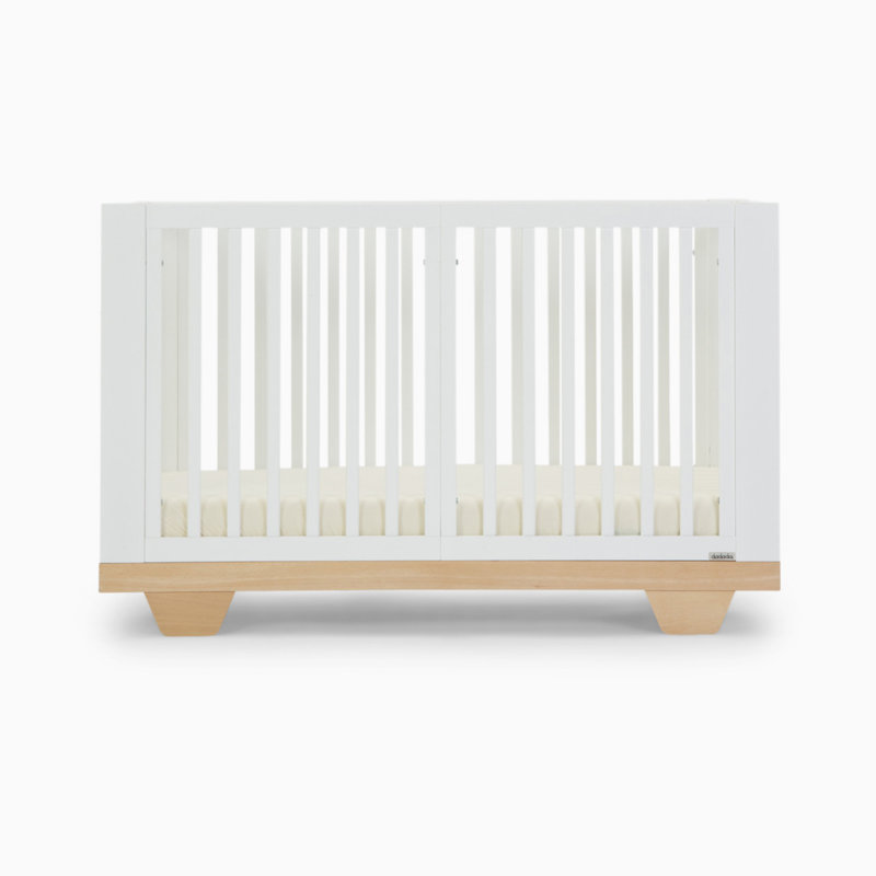 Spirit 8-in-1 Convertible Crib, White/Natural