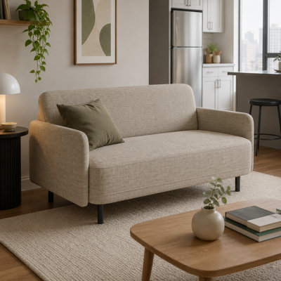 Metro 56" Upholstered Arm Loveseat