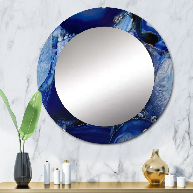 Mid-Century Modern Bathroom / Vanity Accent Mirror, 23.6" H x 23.6" W, Abstract 2