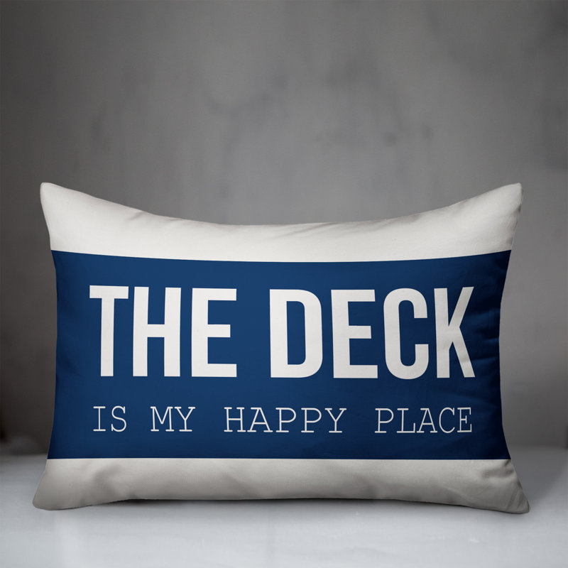Outdoor Reversible Throw Pillow