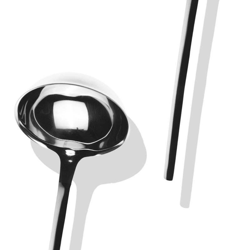 Due Stainless Steel Ladle, Silver