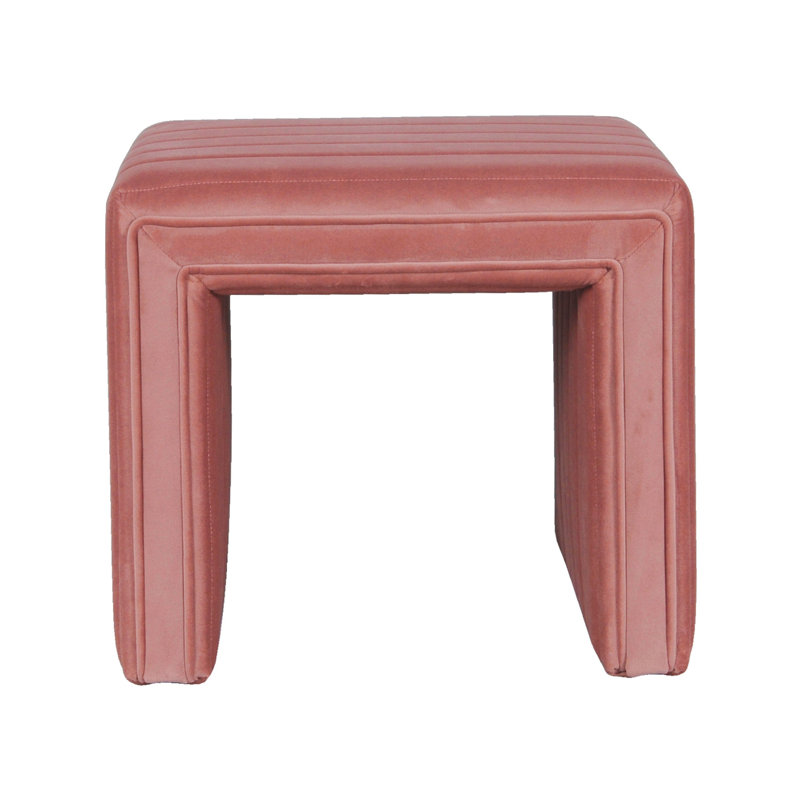 Repose-pieds Ada, repose-pieds taupe brun touffeté, 19 po, Rosé