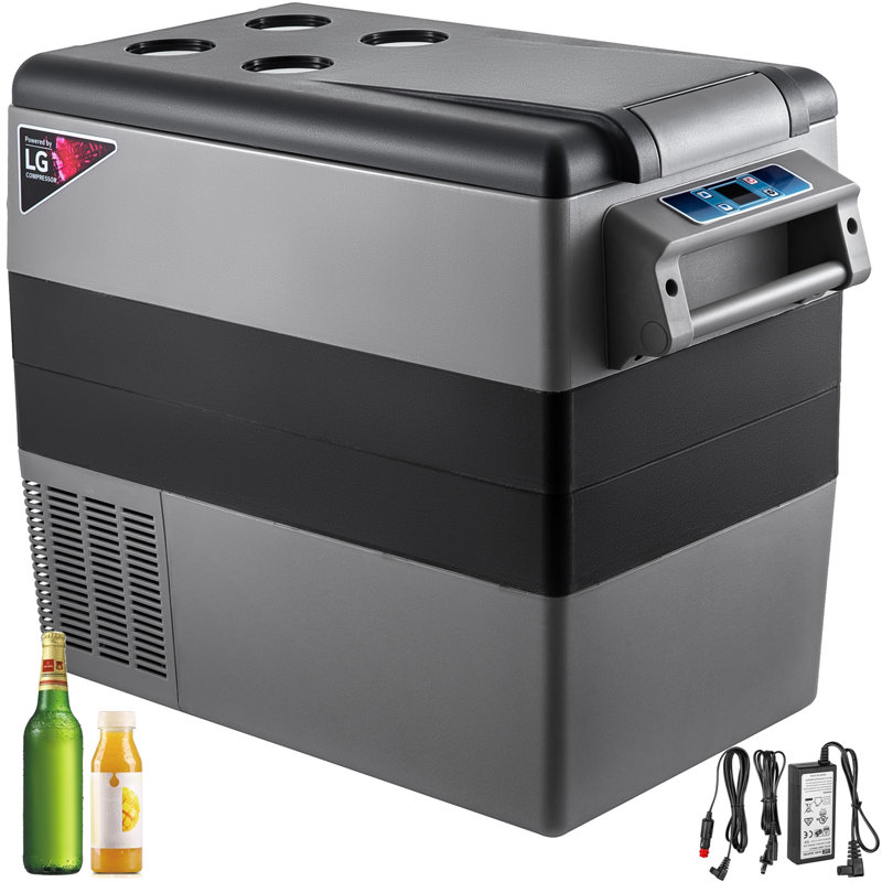 58 Qt Portable Freezer Mini Refrigerator with Adjustable Temperature Controls