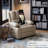 Oversized Manual Recliner with 2 Cup Holders and Side Pocket-319453226