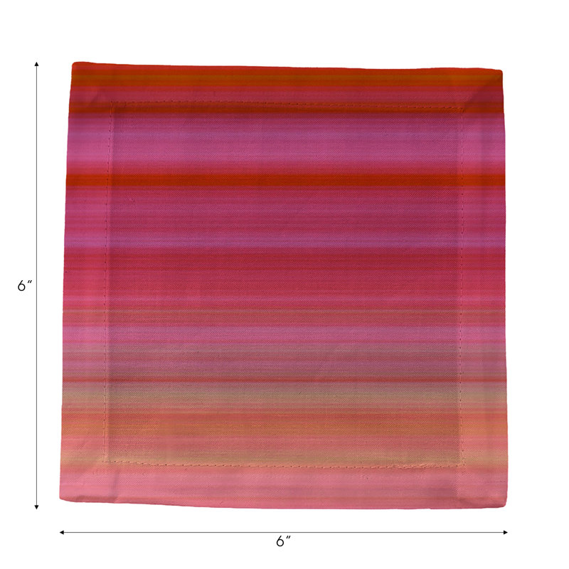 Square Napkins, Red