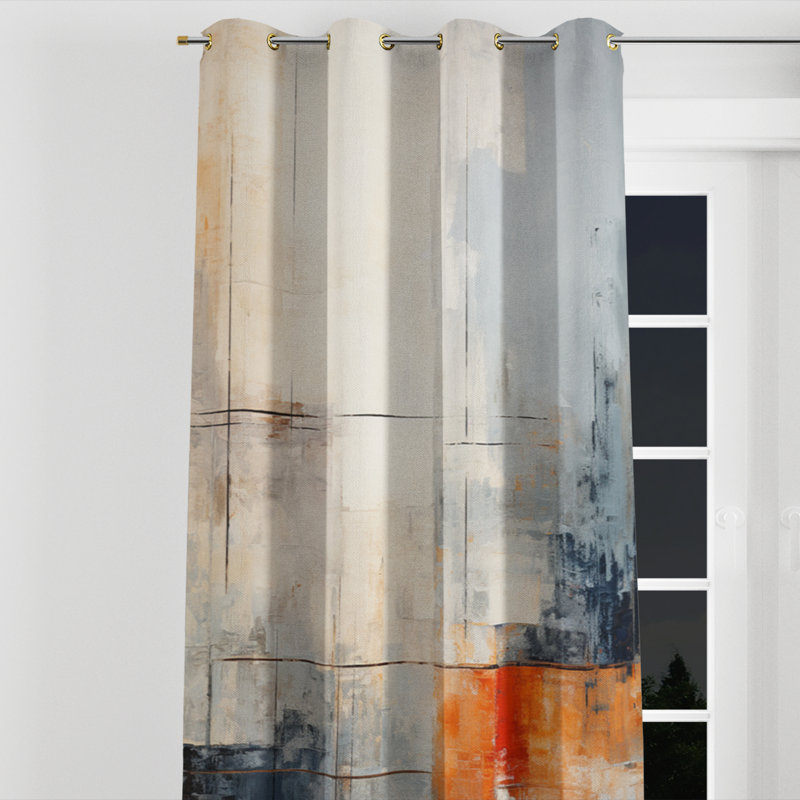 Anagnos - Rideau à œillets moderne - Velours obscurcissant - 1 panneau, l 52 po x L 120 po, Œillets dorés