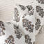 Imprimé floral brun