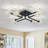 Lorrin Glass LED Semi Flush Mount