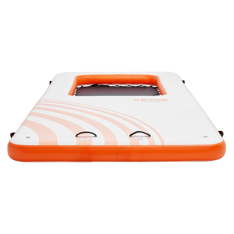 Plateforme de quai gonflable 15x6.5FT avec piscine à mailles trampoline 4 * 6FT, tapis flottant