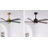 5-Blade Transitional Modern Solid Wood LED Ceiling Fan with Dimmable Light and Remote-1410410417-1410410419