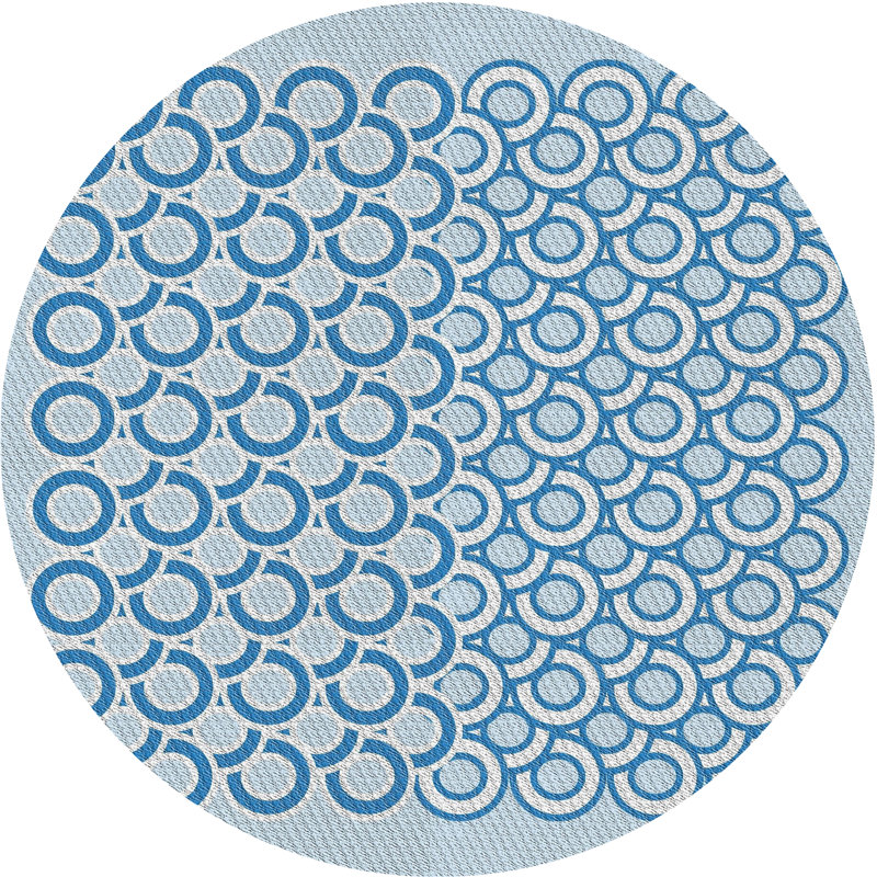 Kingston Seymour Geometric Indoor Rug, Round 3'