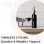 Ensemble de 2 bouchons de bouteilles hermétiques en acier inoxydable Oggi Barware-87045917