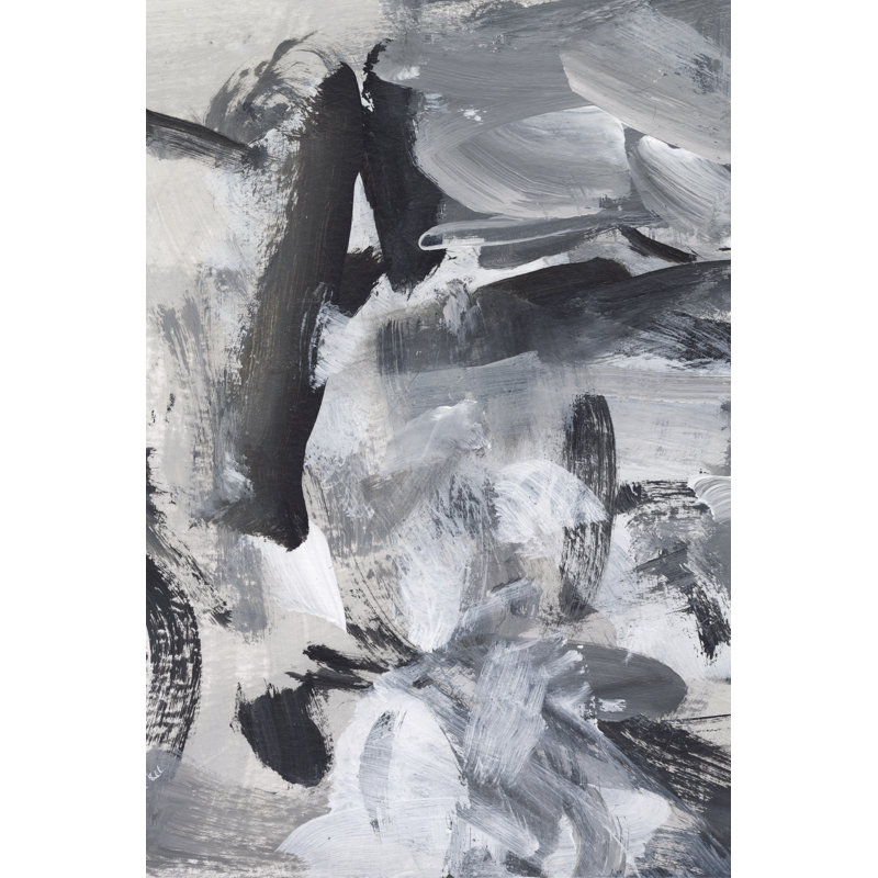 Black and White Mix III by Christina Long - Painting, 30cm H x 20cm W, Wrapped Canvas