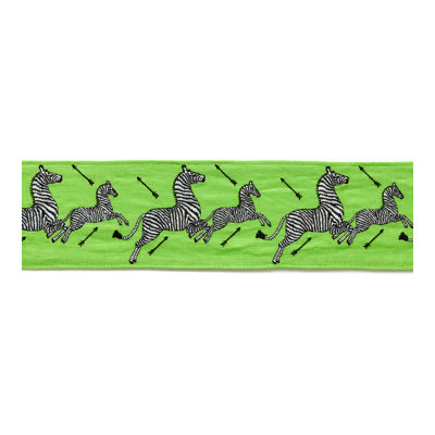 Zebras Embroidered Tape