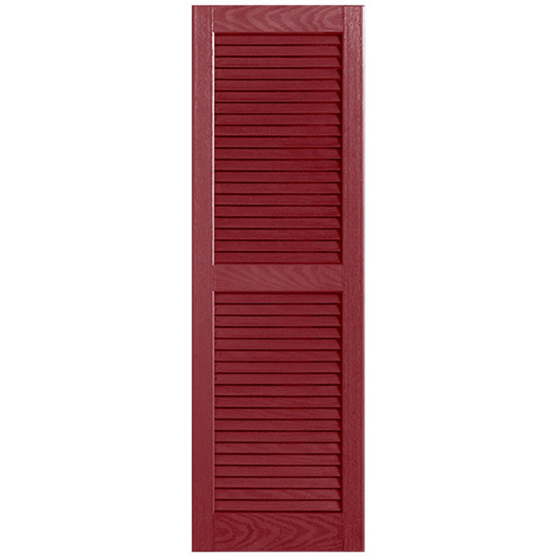 Paire de volets à persiennes droites, 25 po, Canneberge, 12 po
