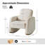 Chaise berçante moderne en polyester Rod-1244569213