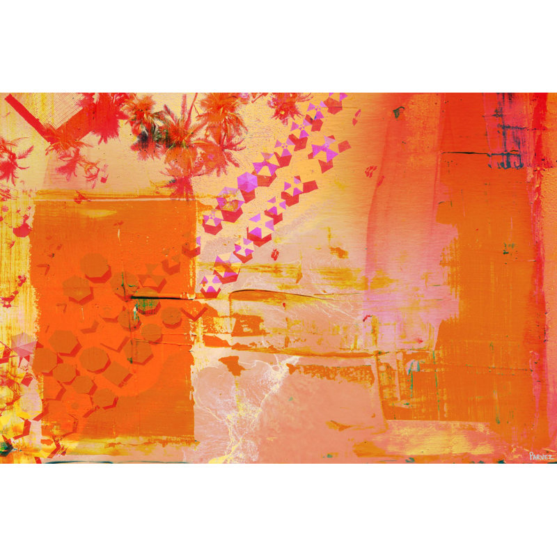 « orange lueur » par parvez taj,-impression sur toile tendue, H 12 po x l 18 po x P 1,5 po