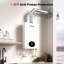 Chauffe-eau intérieur sans réservoir au propane CAMPLUX 4,22 GPM 102 000 BTU, blanc