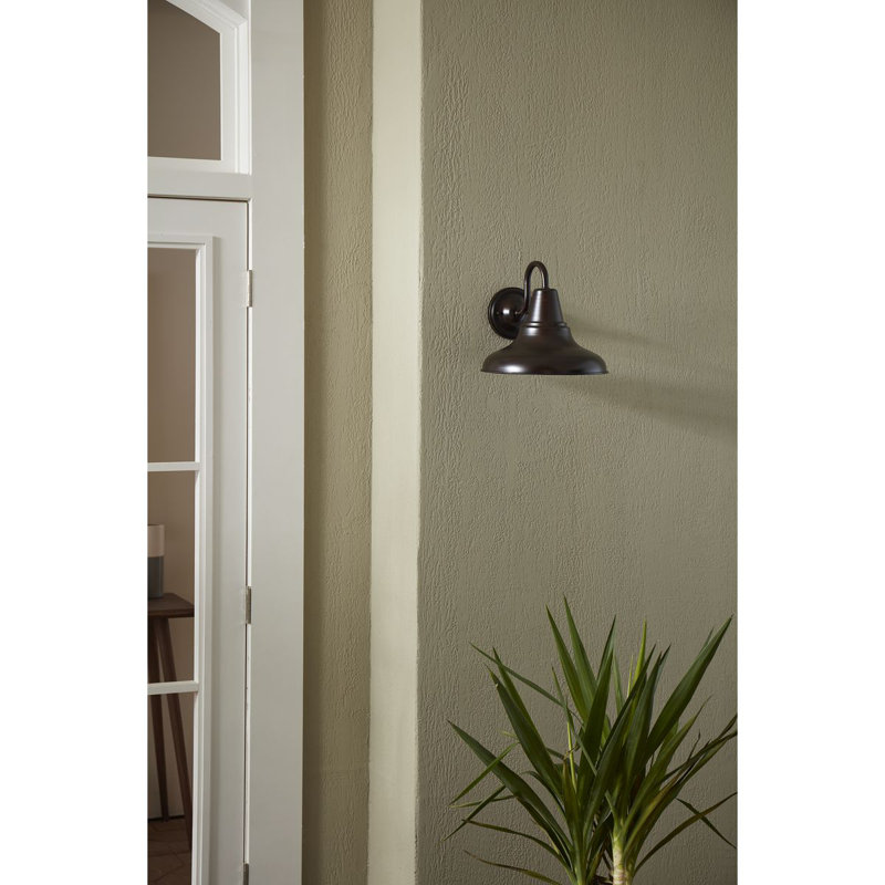 Luminaire de grange d'extérieur Seoul, Bronze antique, H 10,5 po x l 12 po x P 13,25 po