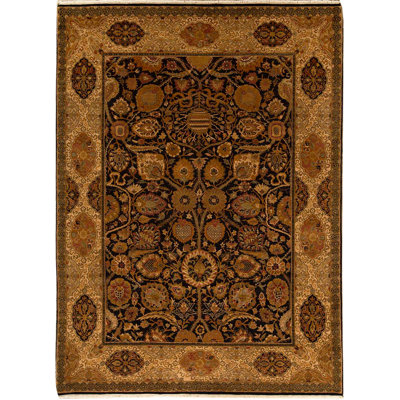 Hand Woven Wool Floral Area Rug