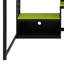 Lit mezzanine en bois avec bureau intégré, tablettes de rangement, lumières DEL, ports de chargement USB et panneau perforé