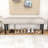 Tufted Dining Bench with Upholstered Seating and Sturdy Rubberwood Legs for Entryways-1126649919
