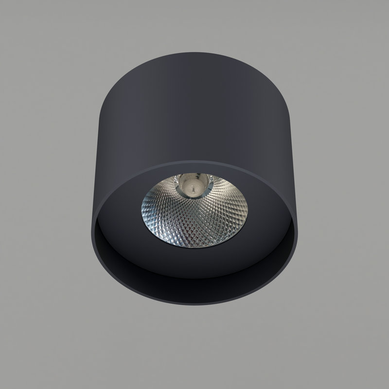 Flush Mount Ceiling Light, black Led Dimmable Cylinder Ceiling Light, 20W 5.9inch Aluminum Rustic Modern Ceiling Lamp For Foyer Closet Kitchen Hallway Entryway