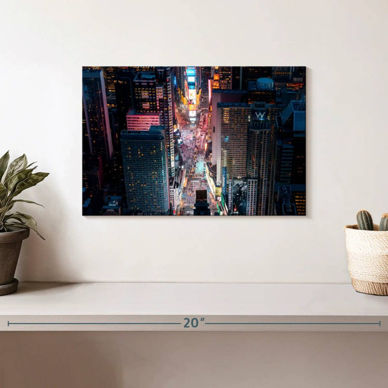 Kavia Times Square After Dark, 8" H x 12" W