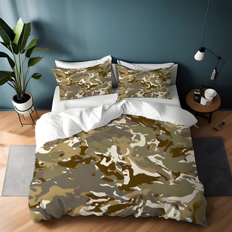 Abstract Duvet Cover, King Duvet Cover + 2 King Shams