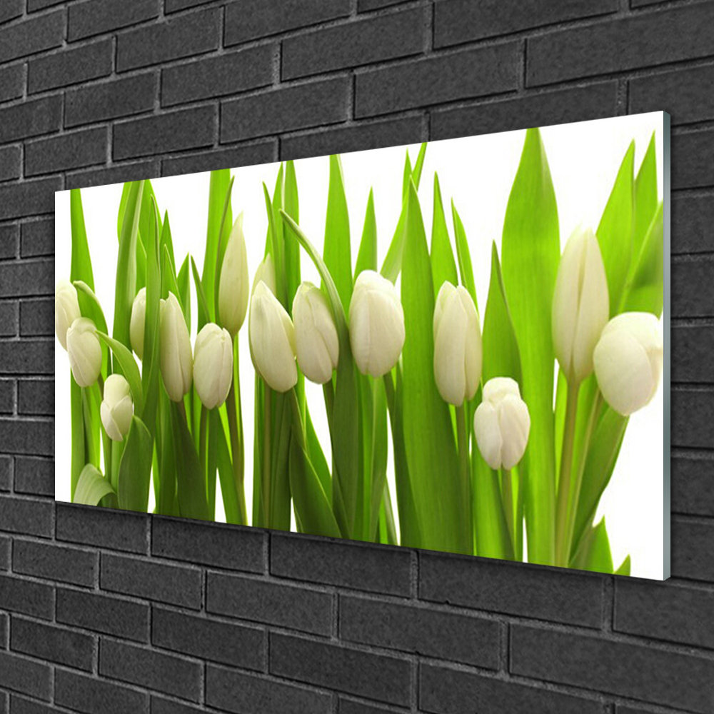 Floral Tulips - Unframed Photograph on Glass