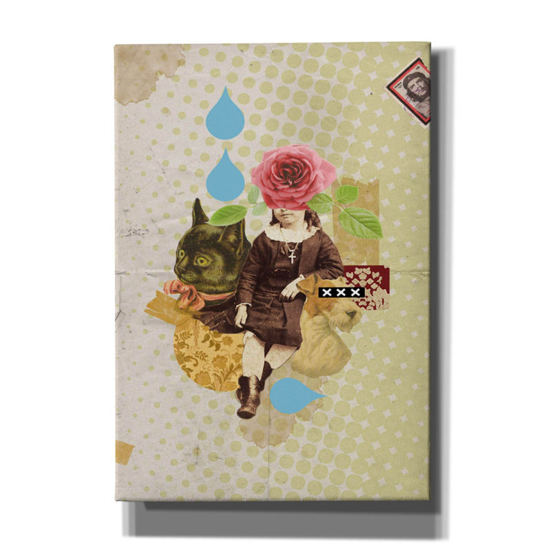 'Childhood' by Elo Marc, Canvas Wall Art, 26" H x 18" W x 0.75" D
