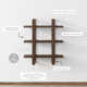 Matte White Solid Wood Floating Shelf with Adjusta 2 Piece Solid Wood Floating Shelf