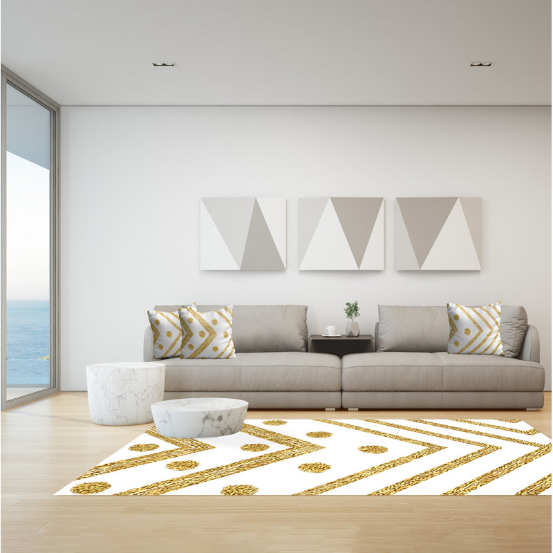 Herblain Abstract Indoor / Outdoor Area Rug, Rectangle 140 x 200cm