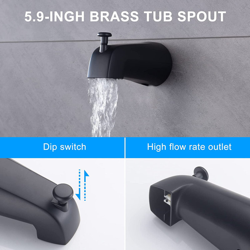 Système de douche complet avec valve brute