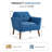 Hotaling 32.2" Wide Contemporary Upholstered Accent Chair With Solid Wood Legs-124928697